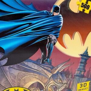 4D Cityscape 3D Puzzle Lenticular Batman in Sky (500 Pieces) New